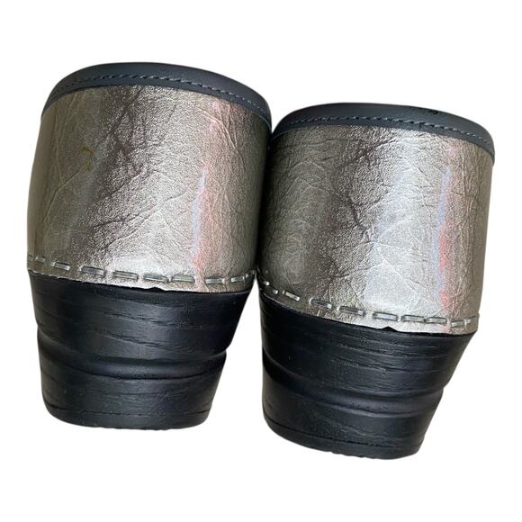 Sanita Professional Metallic Silver Patent Leather Womens Work EU 35 US 4 - Picture 15 of 16